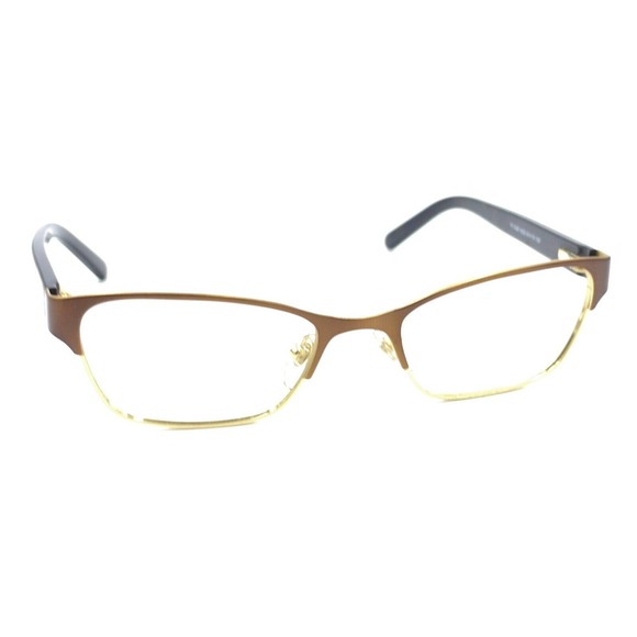 Tory Burch TY1040 3032 Brown Gold Rectangular Eyeglasses Frames 51-18 135 Women - Picture 1 of 12